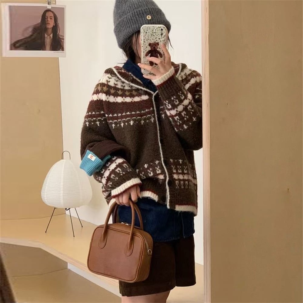 【outer】ニットカーデ　M25984