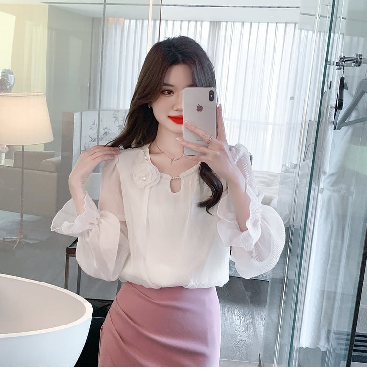 【tops】立体フラワートップス　M29036