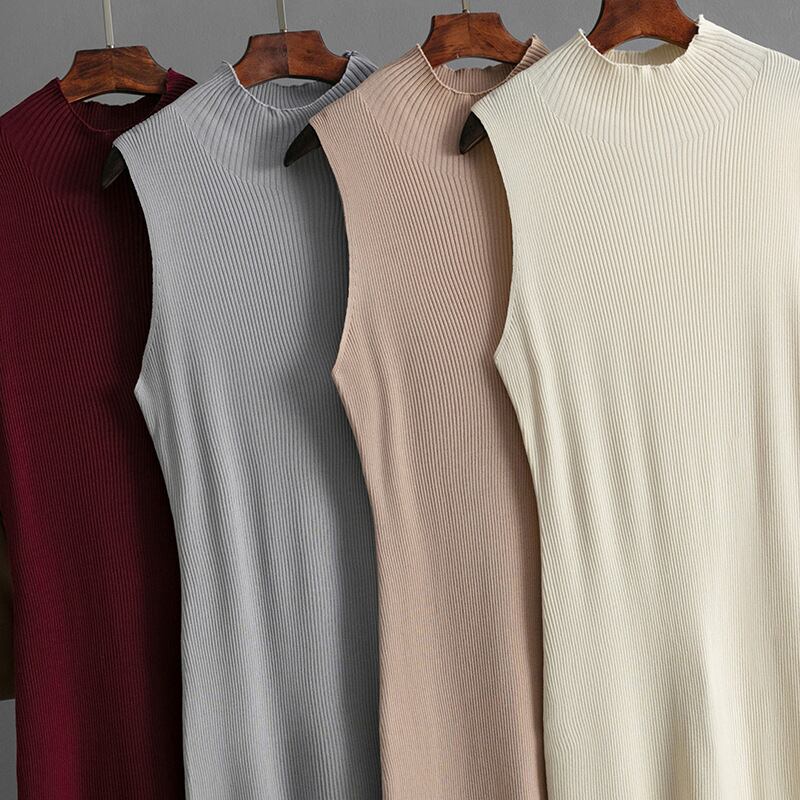 【dress】ノースリーブニットワンピース　M29734
