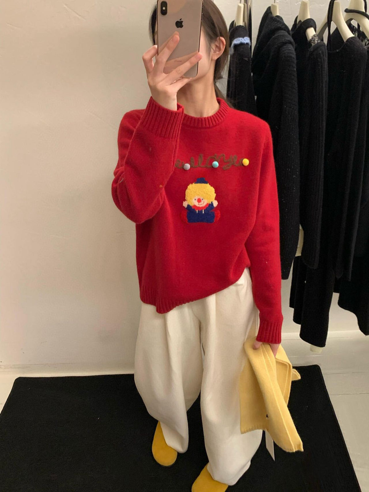 【tops】クルーネックニットセーター　M28729