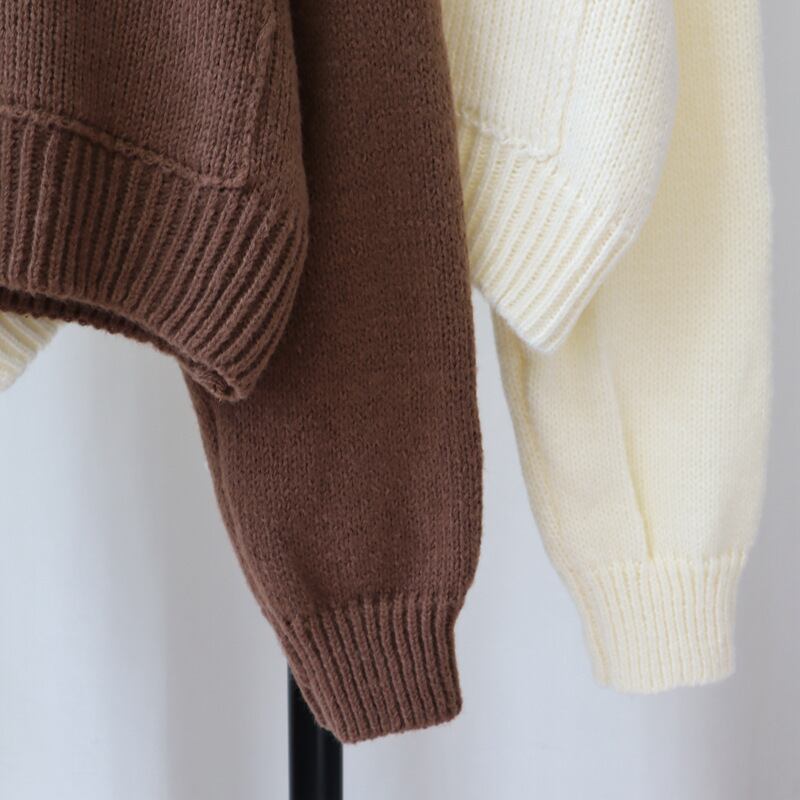 【outer】ファスナーニットカーデ　M28629