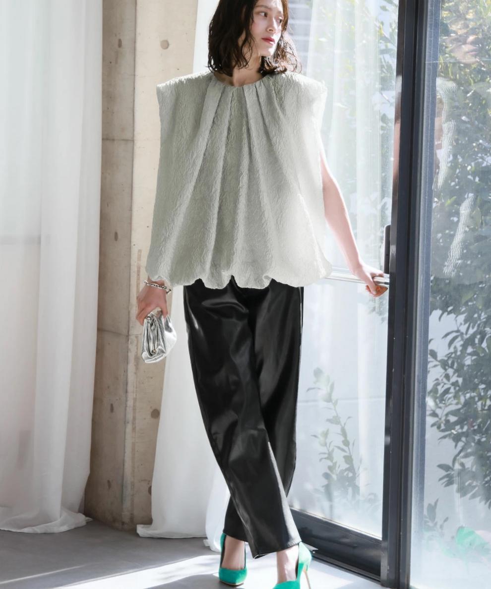 【tops】ジャカードトップス　M24075