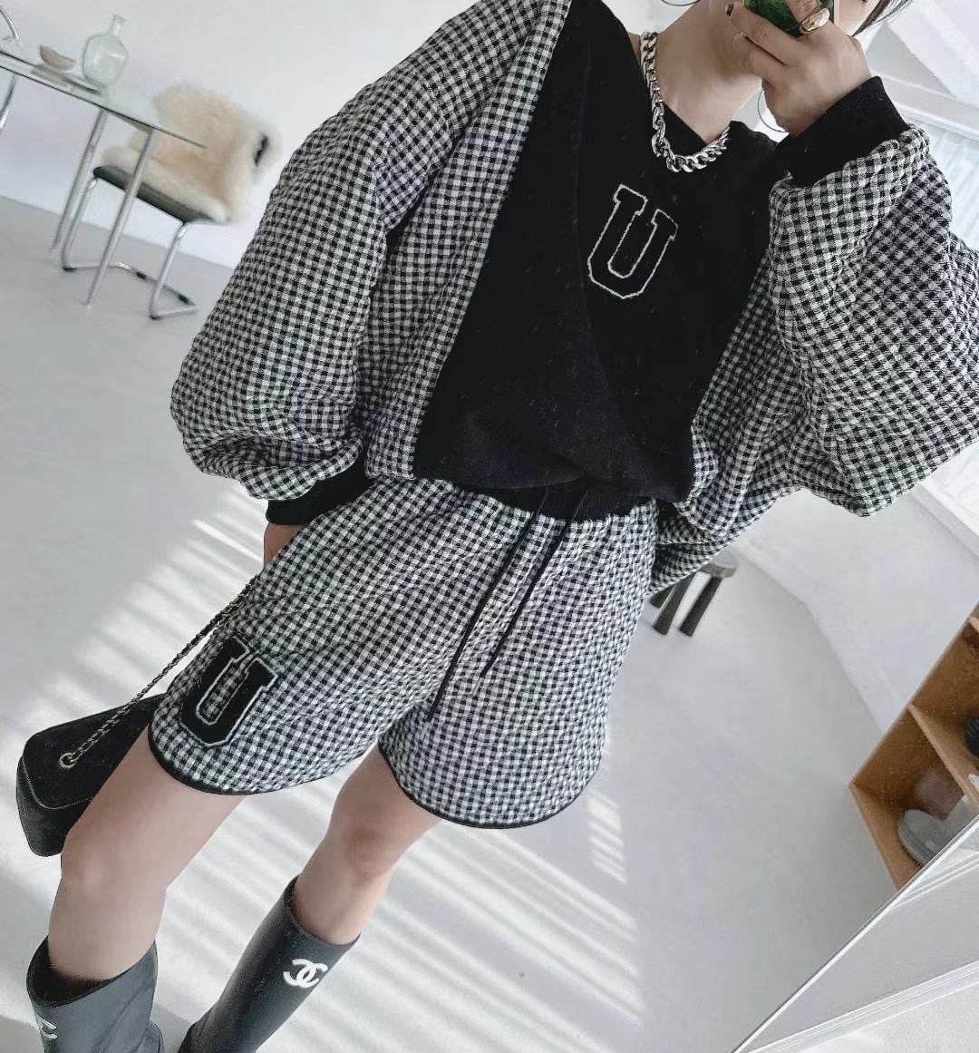 【set】プルオーバー×ショートパンツセット　M26193
