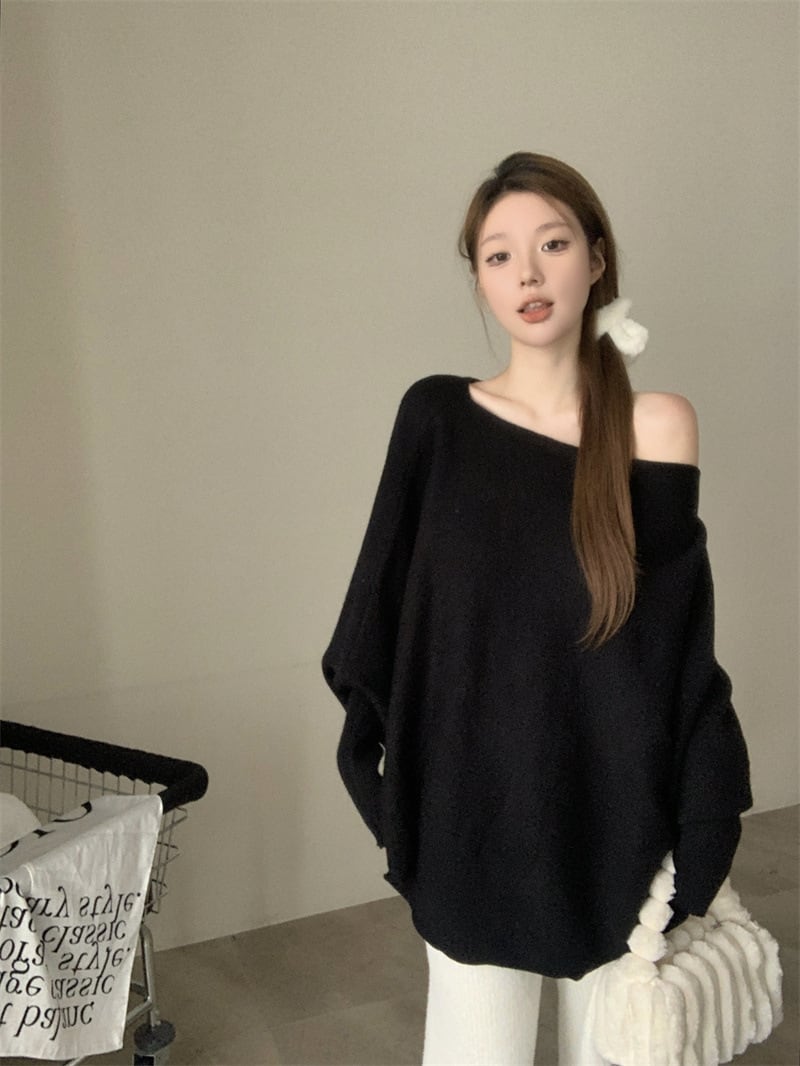 【tops】ドルマンスリーブニットトップス　M28395