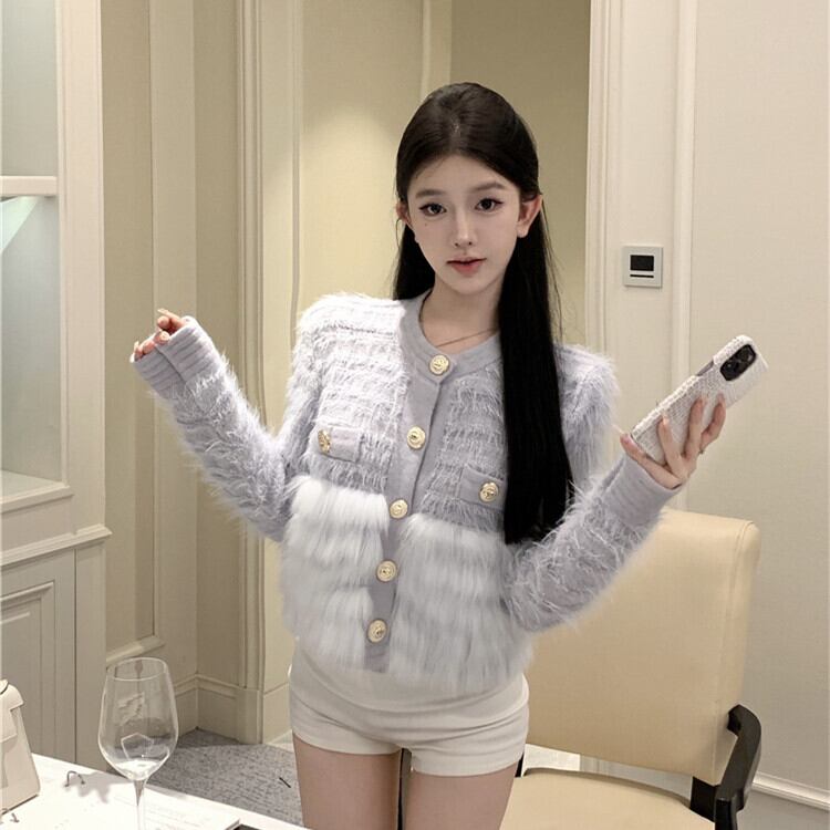 【outer】ファーニットコート　M28180