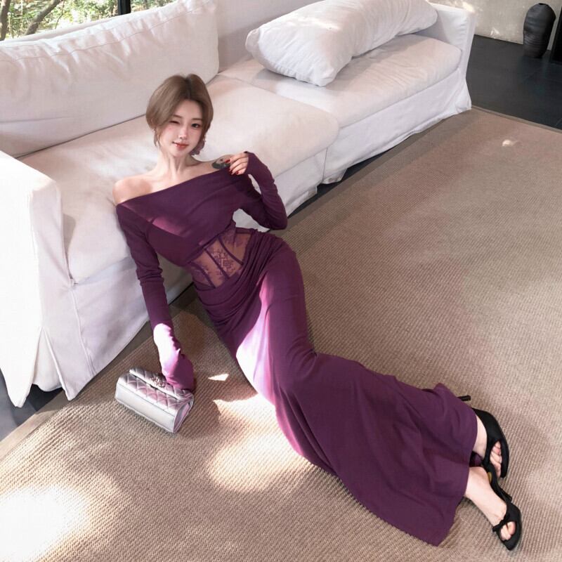 【dress】ドッキングマーメイドワンピース　M29502