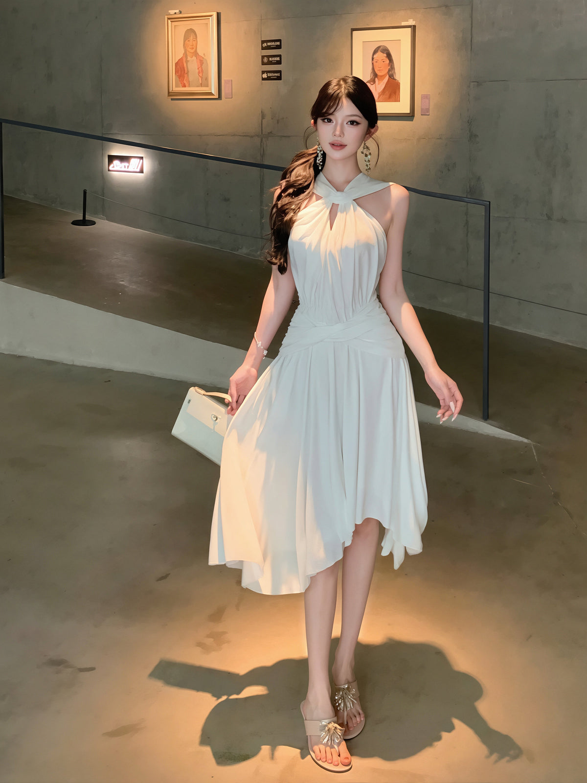 【dress】クロスネックワンピース Q8788