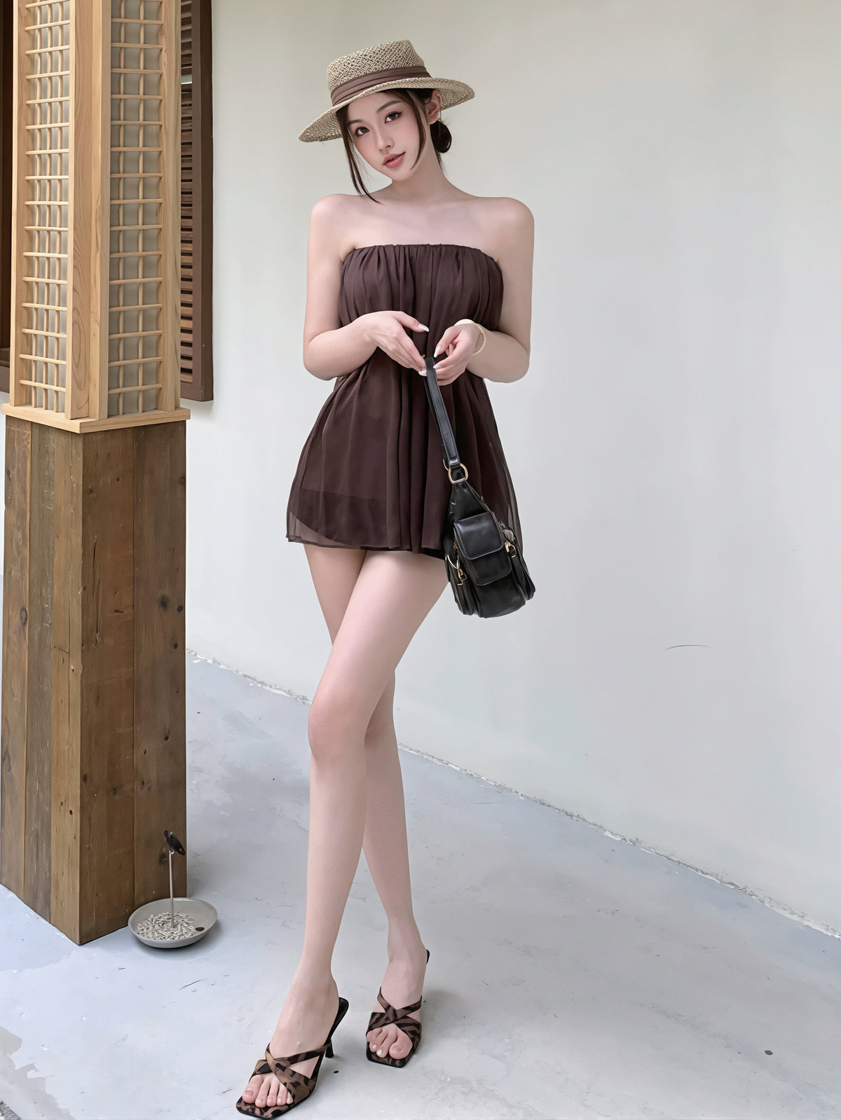 【tops】シフォンキャミソール Q8779