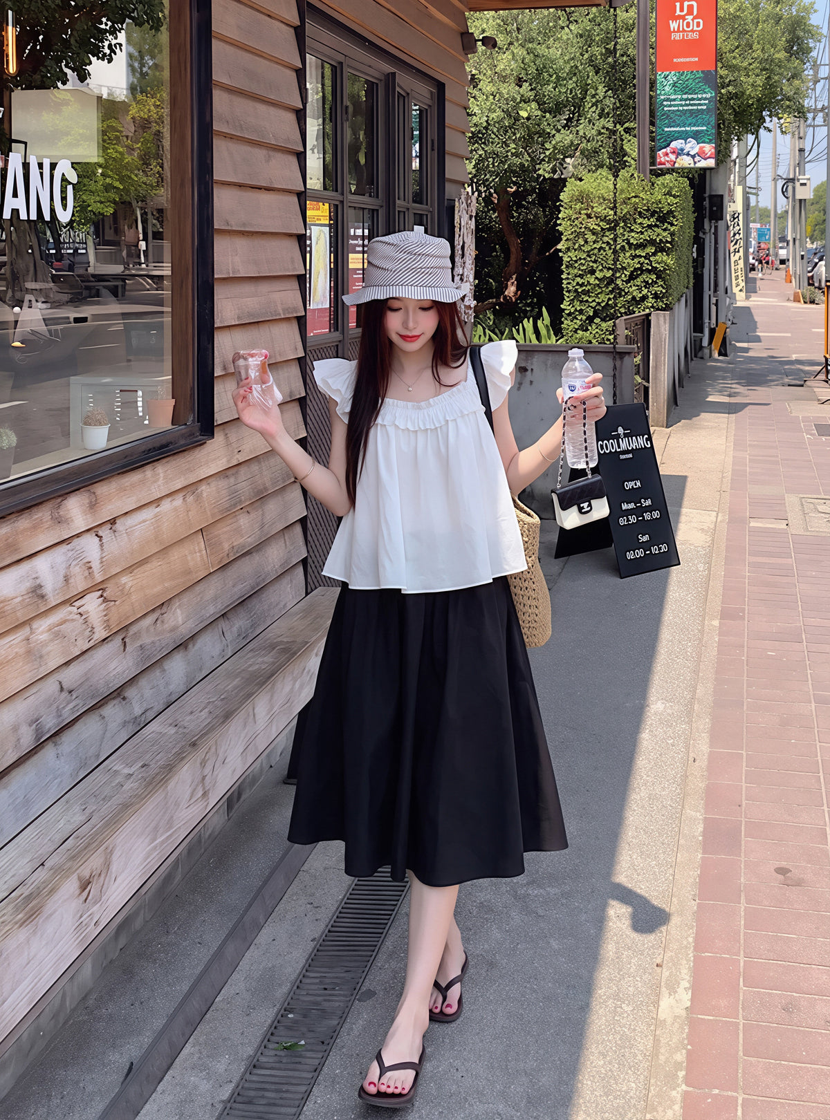 【tops】フラッタースリーブトップス Q8859