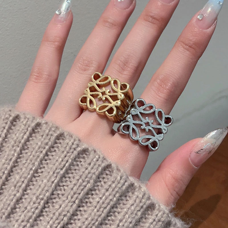 【小物】ジオメトリック柄指輪アクセサリーG21655