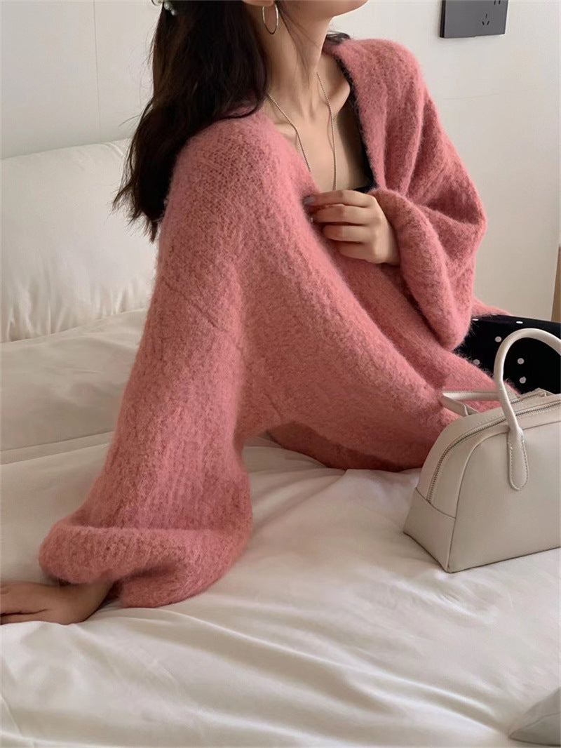 【outer】4色ニットカーディガンF8365