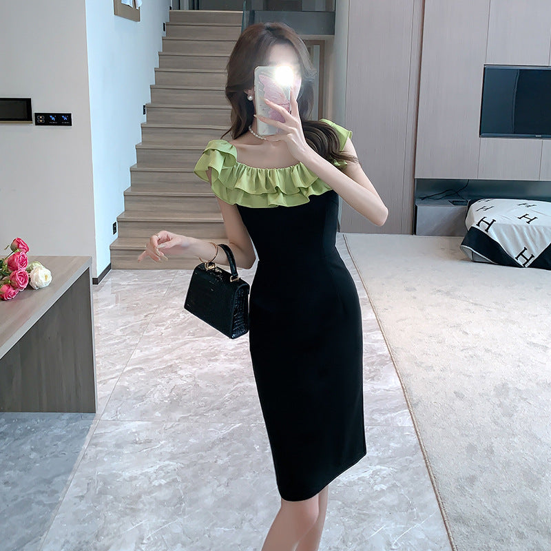 【dress】フリルオフショルダーデートワンピースG22543