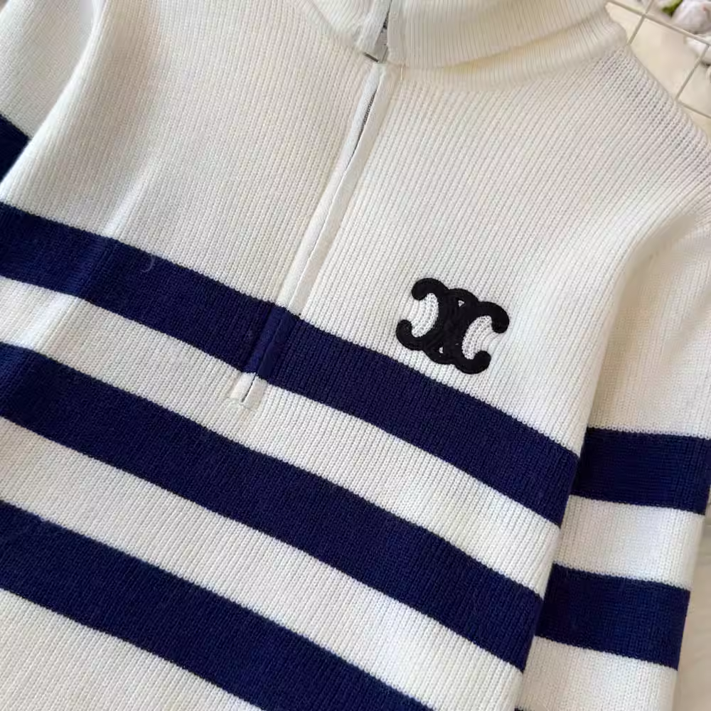 【set】ジップアップハイネックセーター K0131