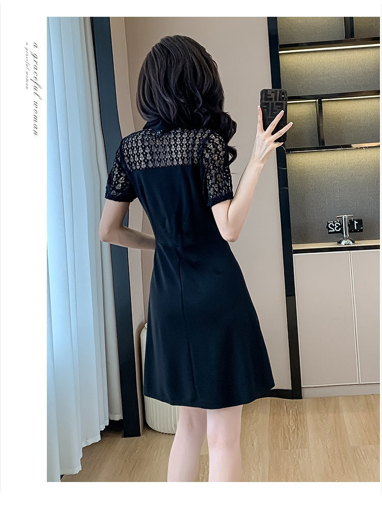 【dress】フランス風AラインレースワンピースG21719