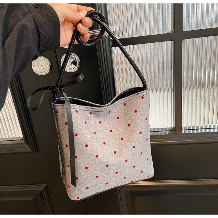 【小物】ボウタイバケツ型バッグF8077