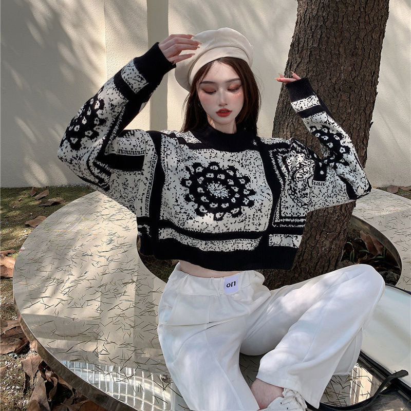 【tops】ゆったりニットセーターG23534