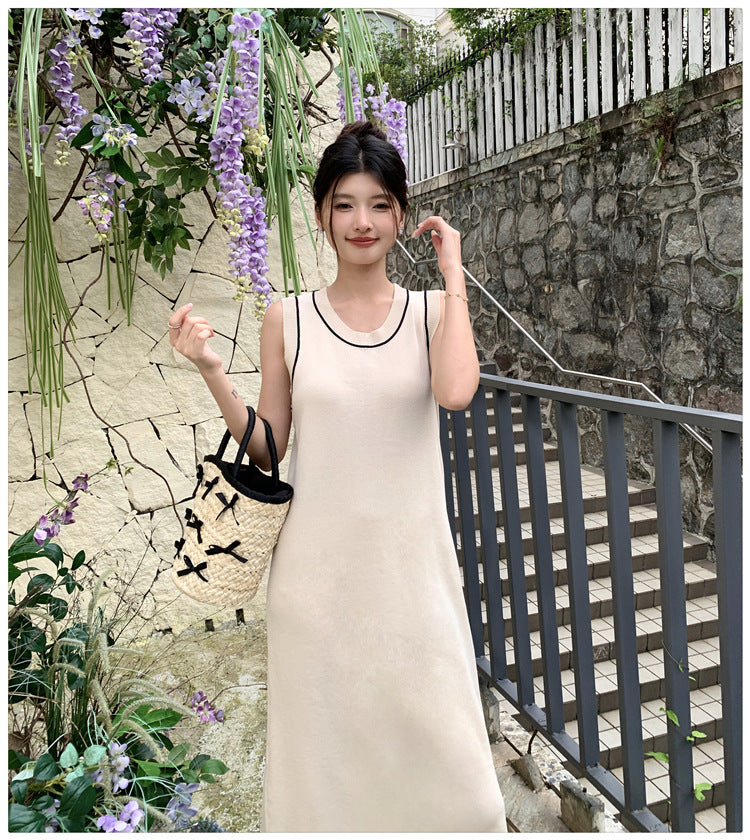 【dress】ノースリーブニットワンピースG21830