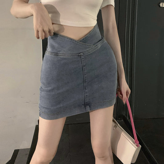 【bottoms】AラインデニムスカートG22400