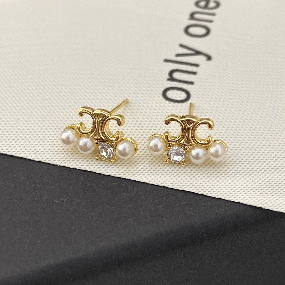 【小物】パールピアスアクセサリーF8069