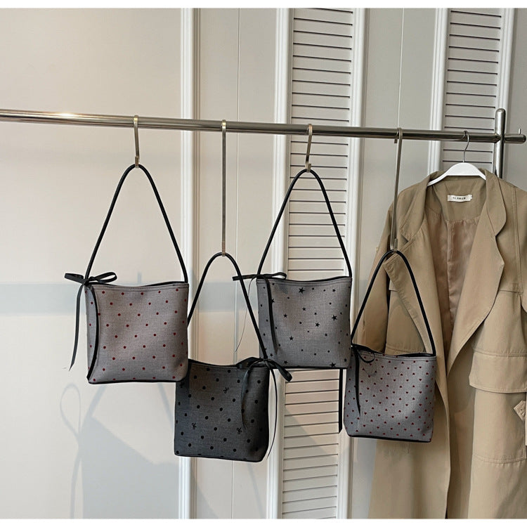 【小物】ボウタイバケツ型バッグF8077