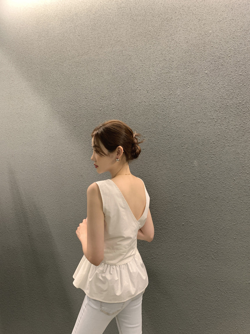 【tops】ノースリーブブラウスG22127