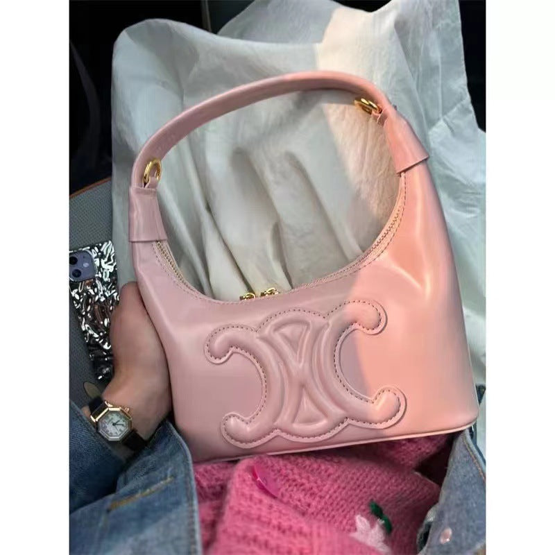 【小物】3色大容量ショルダーバッグF8176