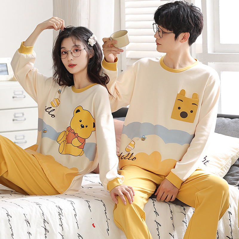 【ホーム・生活】カップルパジャマ上下セットルームウェアF8425