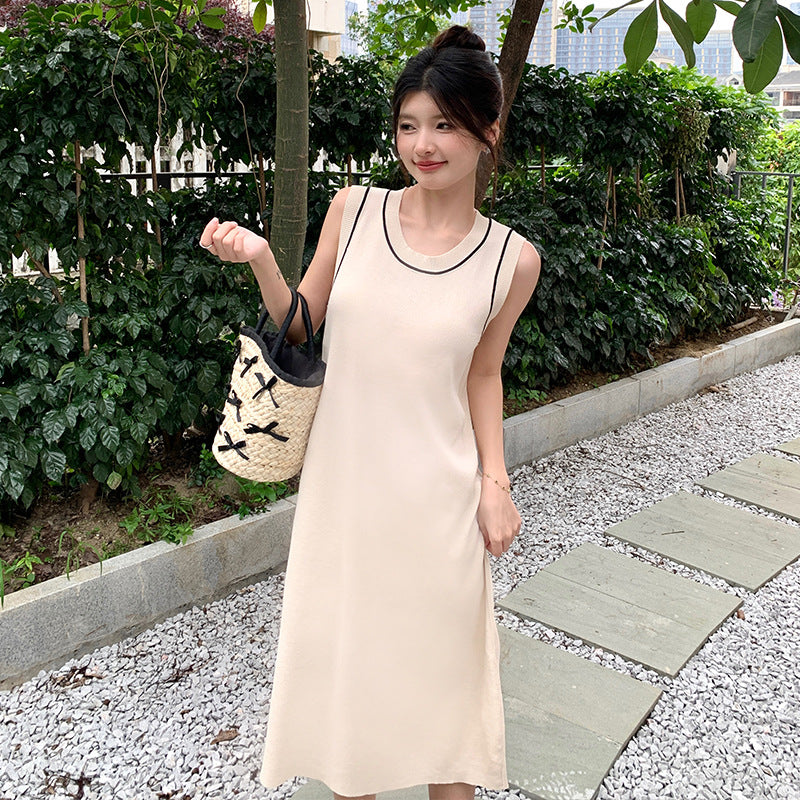 【dress】ノースリーブニットワンピースG21830
