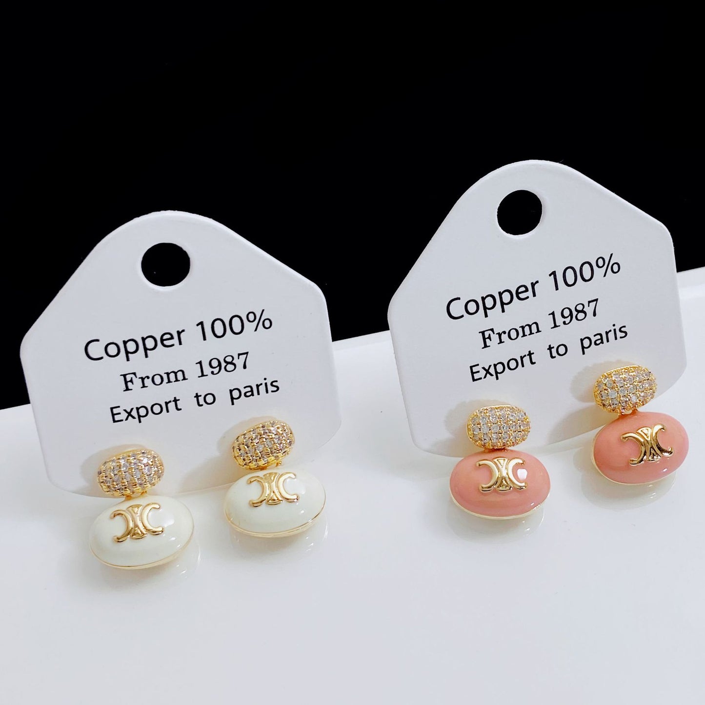 【小物】英字柄ピアスアクセサリーG21642