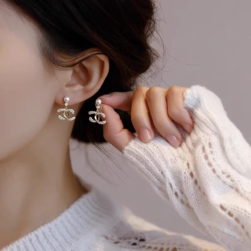 【小物】ビーズピアスアクセサリーF8094