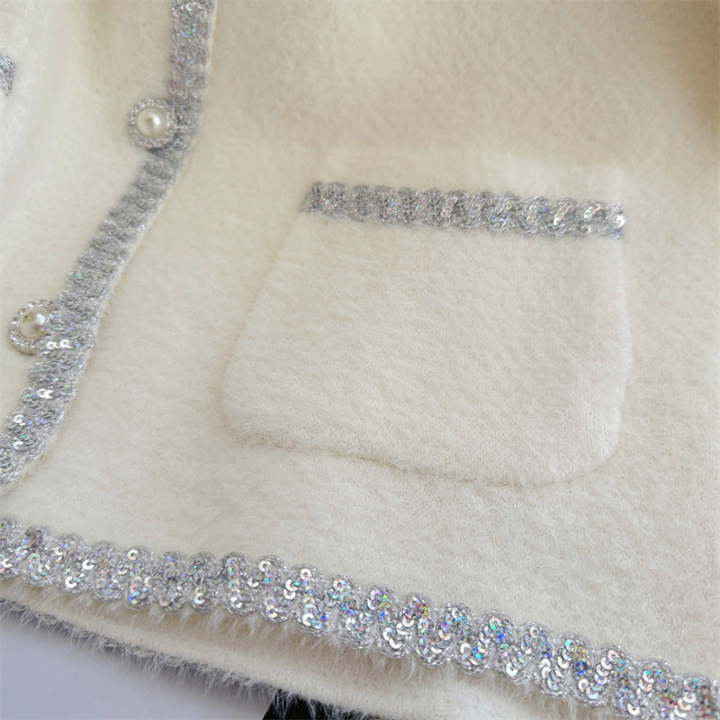 【outer】ラウンドネックニットカーディガンG23240