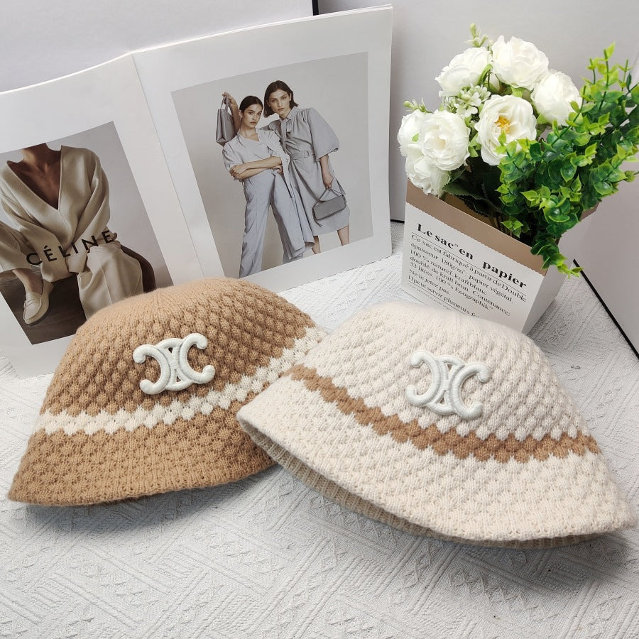 【小物】4色ニットサファリハットF8387