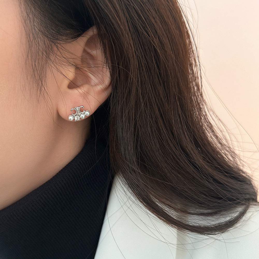 【小物】パールピアスアクセサリーF8069