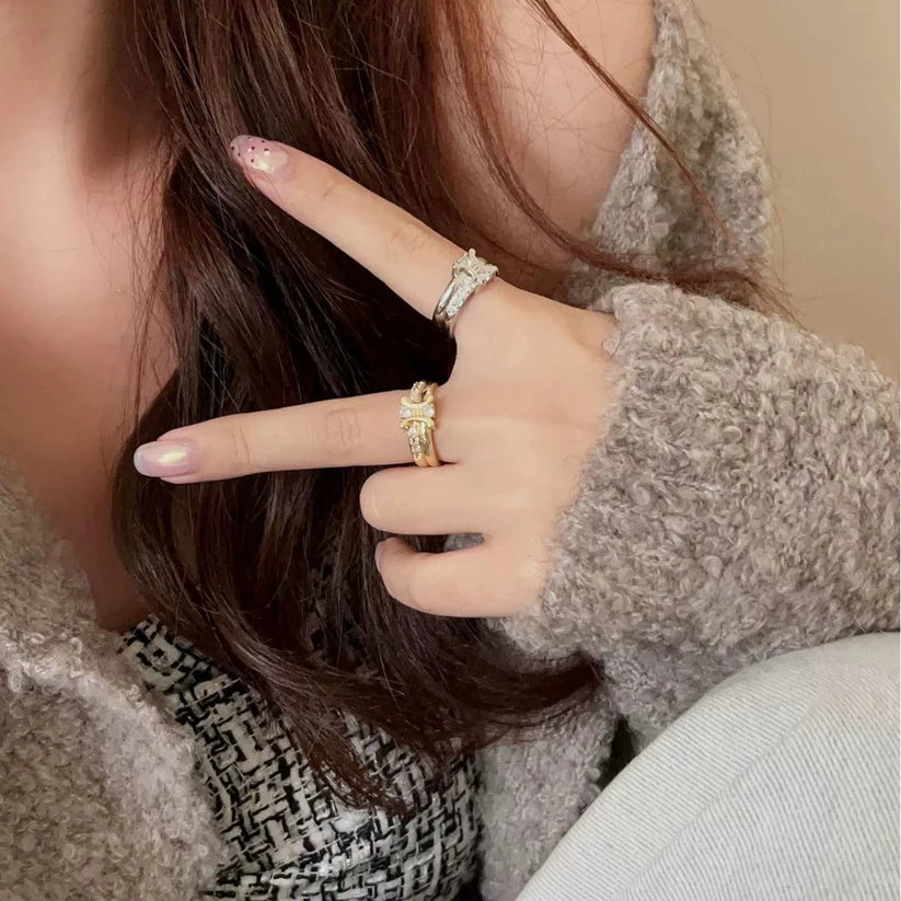 【小物】2点セット指輪アクセサリーF8410