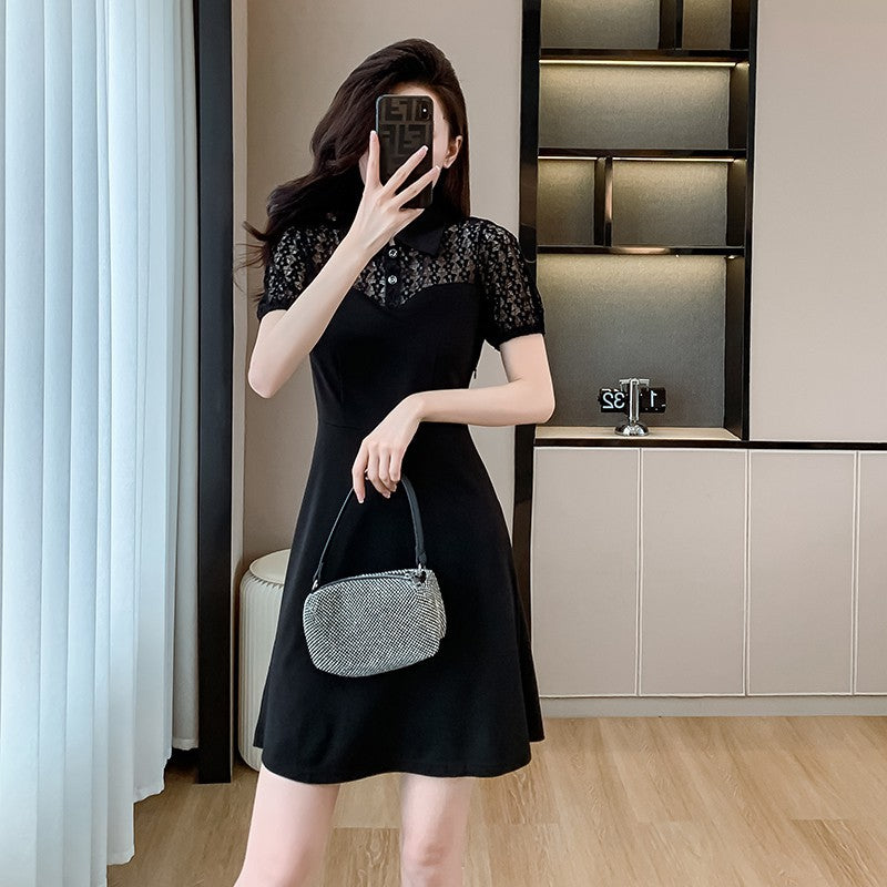 【dress】フランス風AラインレースワンピースG21719