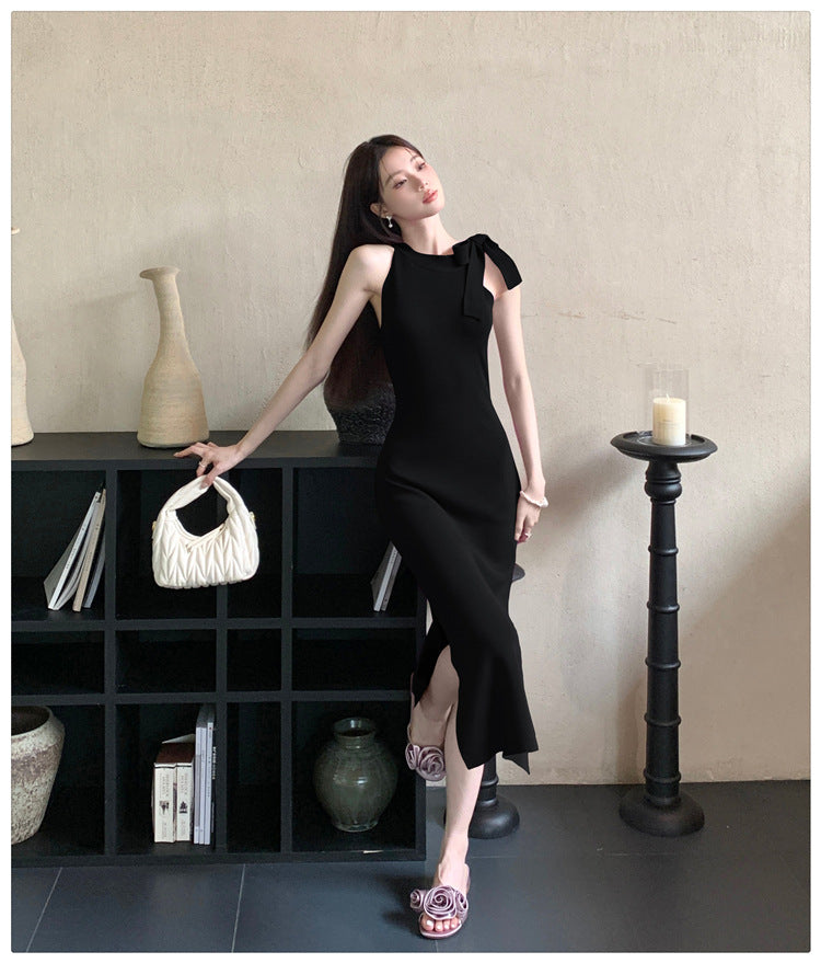 【dress】ノースリーブニットワンピースG22119