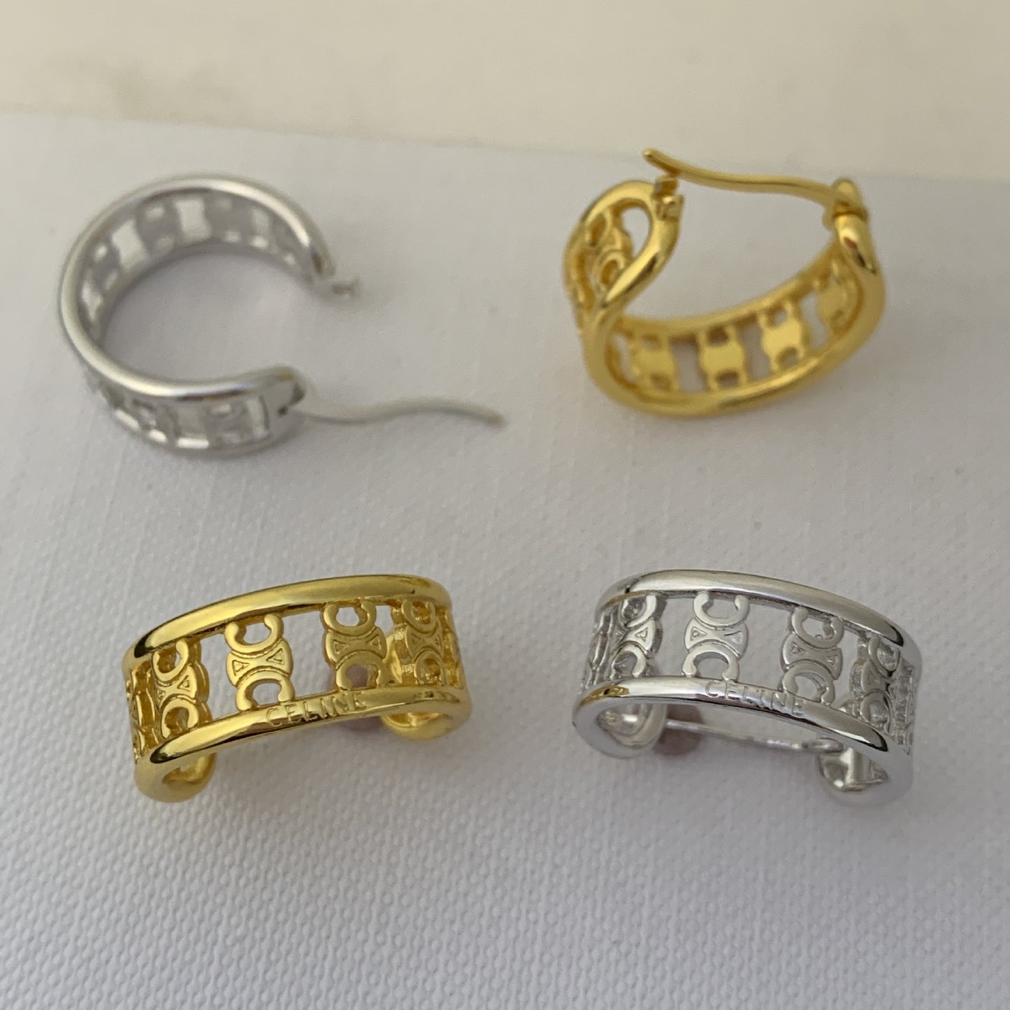 【小物】英字柄ピアスアクセサリーG21629