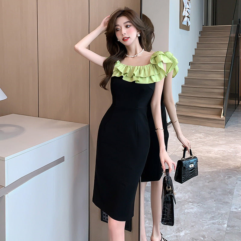 【dress】フリルオフショルダーデートワンピースG22543