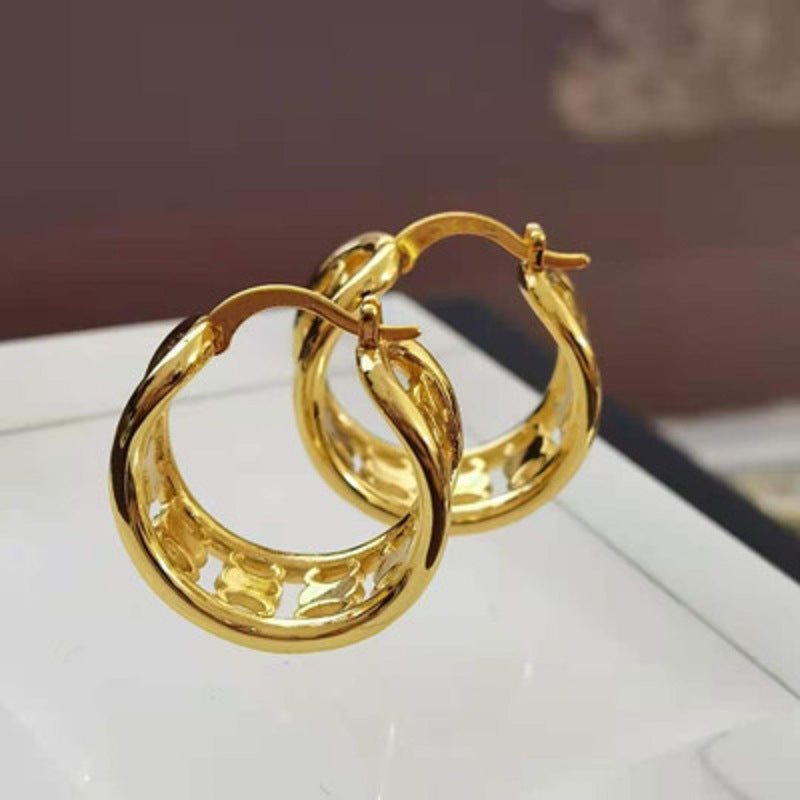 【小物】英字柄ピアスアクセサリーG21636