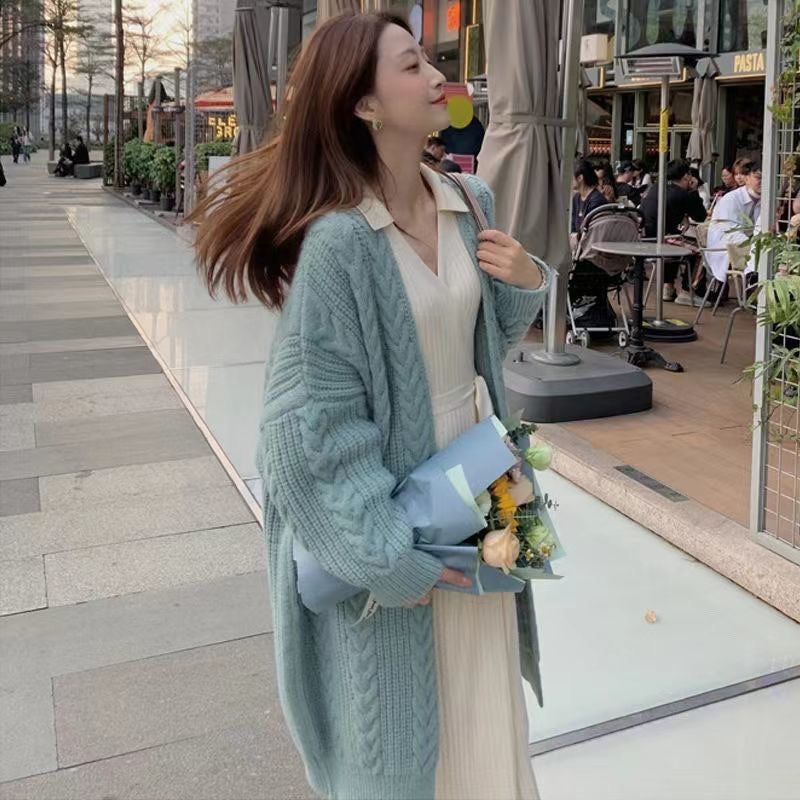 【outer】ゆったりニットカーディガンF8335