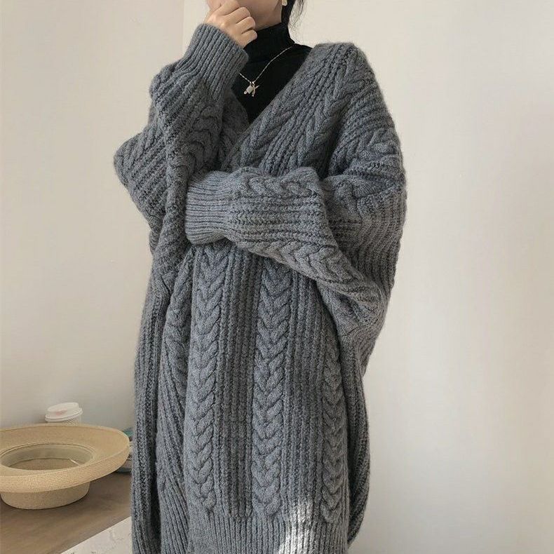 【outer】ゆったりニットカーディガンF8335