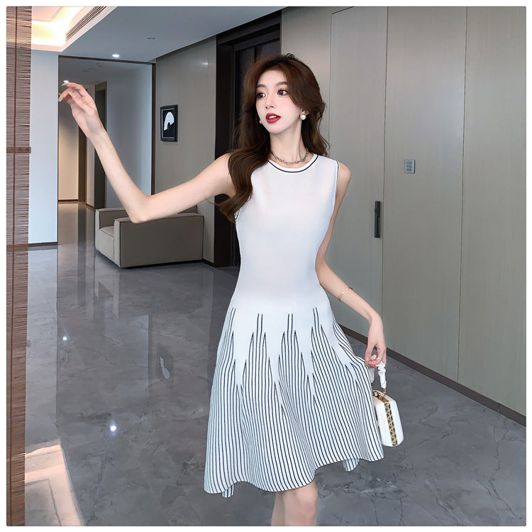 【dress】ノースリーブニットワンピースG21839