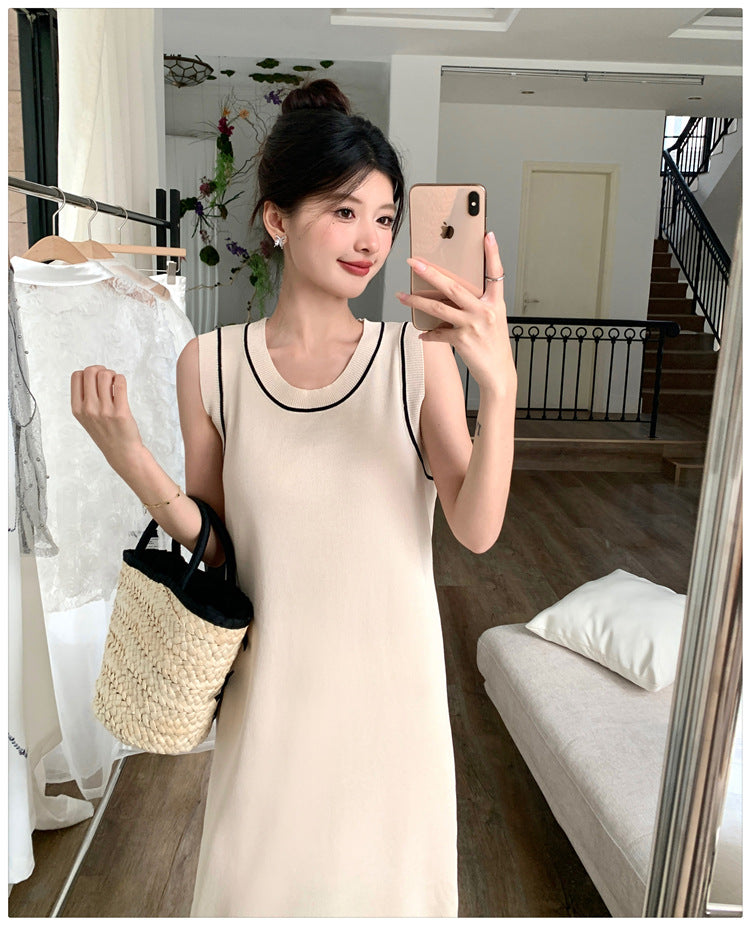 【dress】ノースリーブニットワンピースG21830