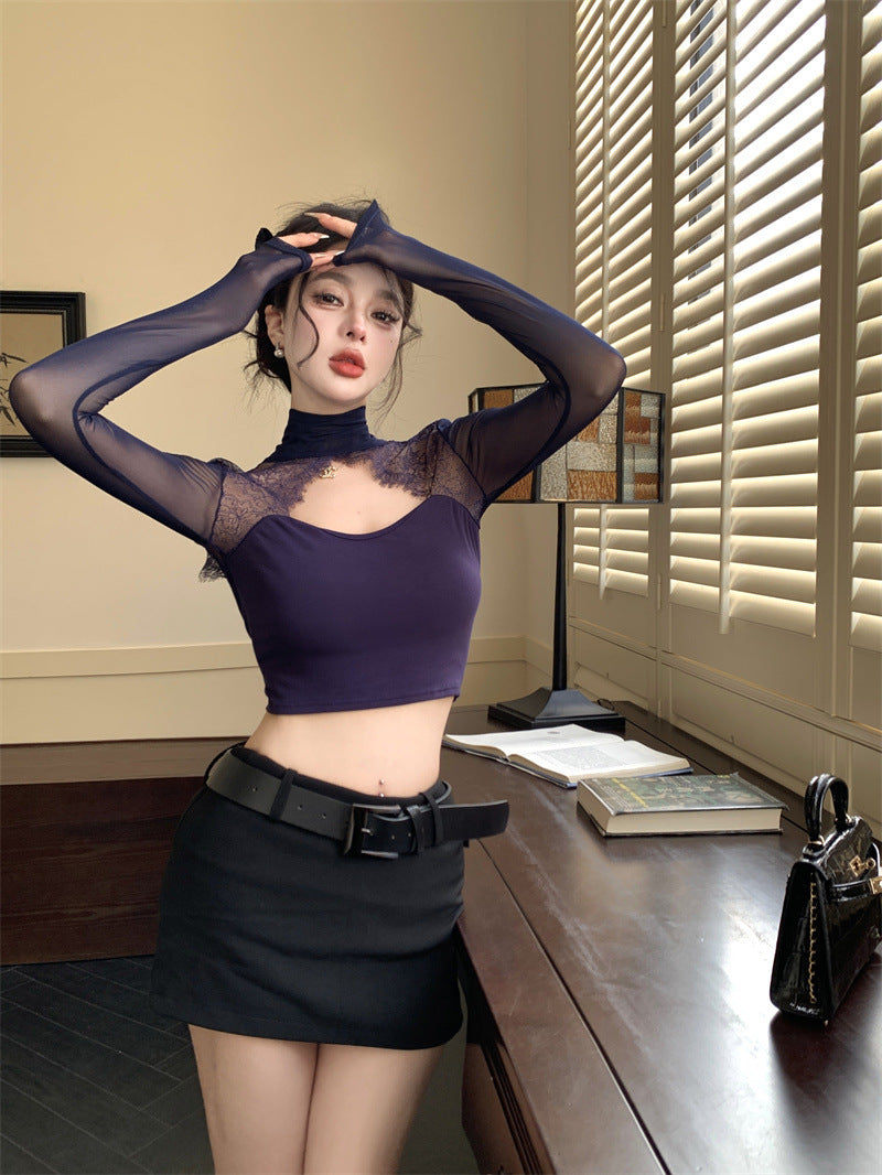 【tops】バックレス長袖TシャツG24096