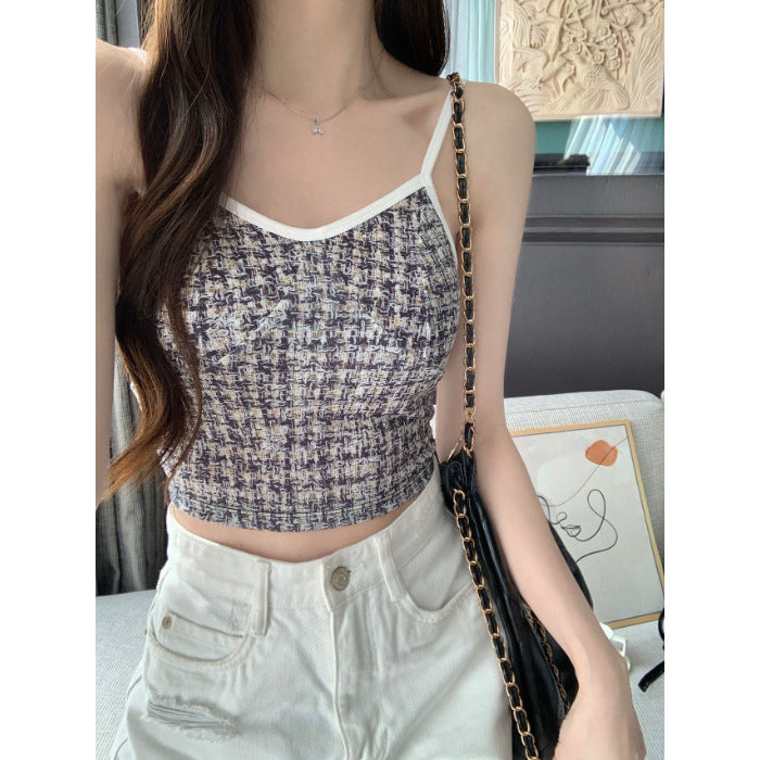 【tops】4色VネックタンクトップF7594