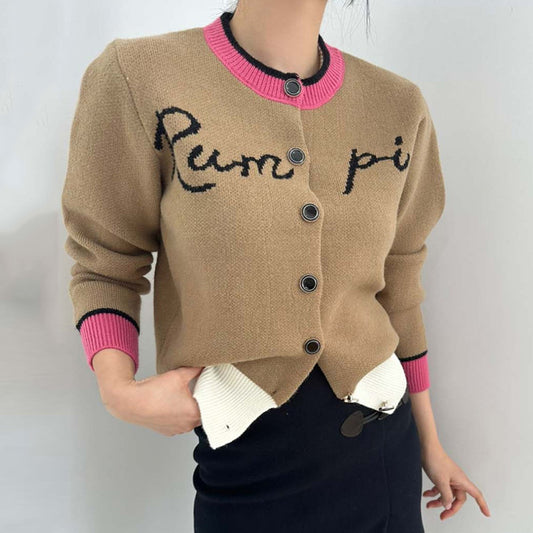 【outer】ラウンドネックニットカーディガンG24484