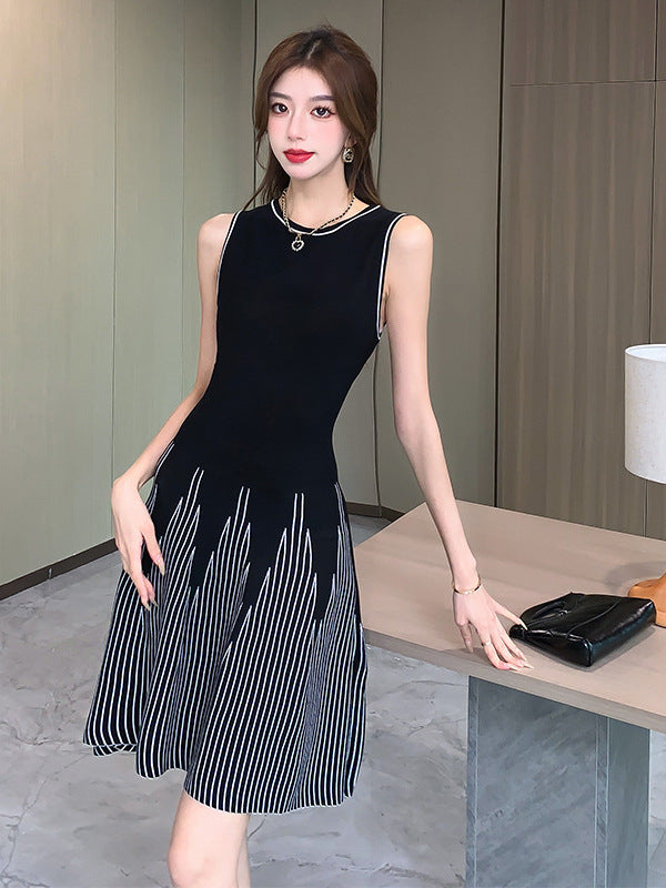 【dress】ノースリーブニットワンピースG21839