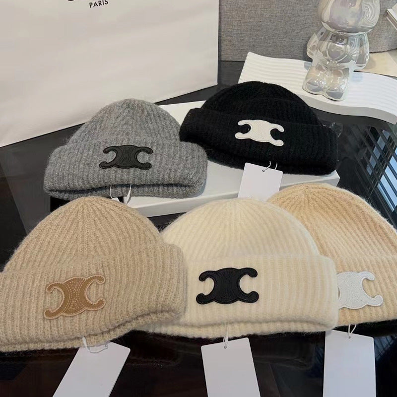 【小物】シンプルニット帽子F8439