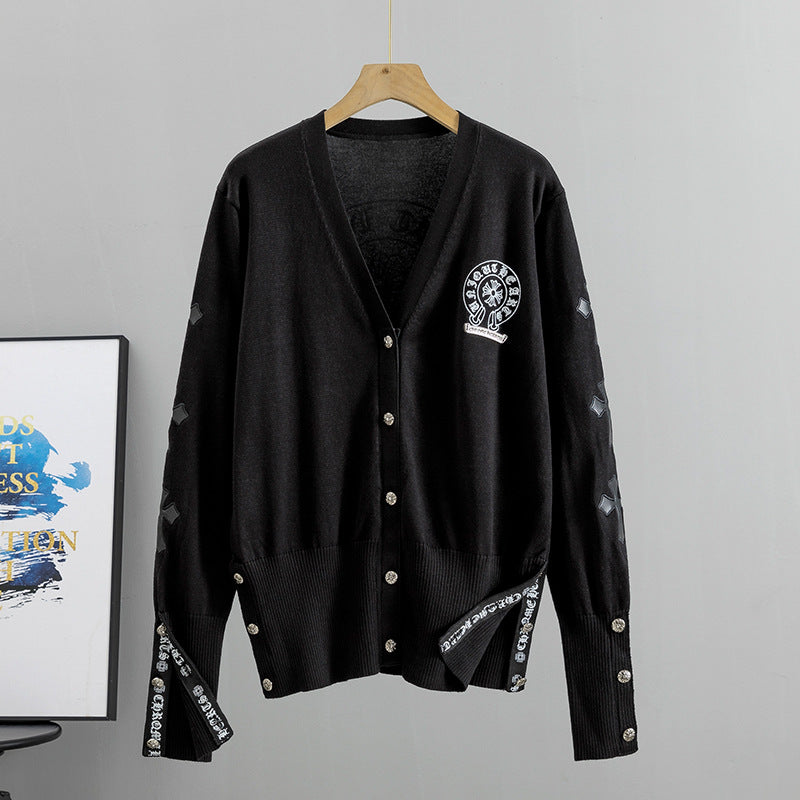 【outer】3色VネックニットカーディガンG23451