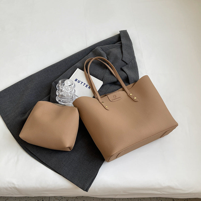 【小物】4色大容量ショルダーバッグF8174